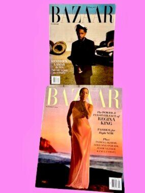 Harper’s Bazaar Magazine Nov '24 Kendrick Lamar + April '24 Regina King Lot of 2